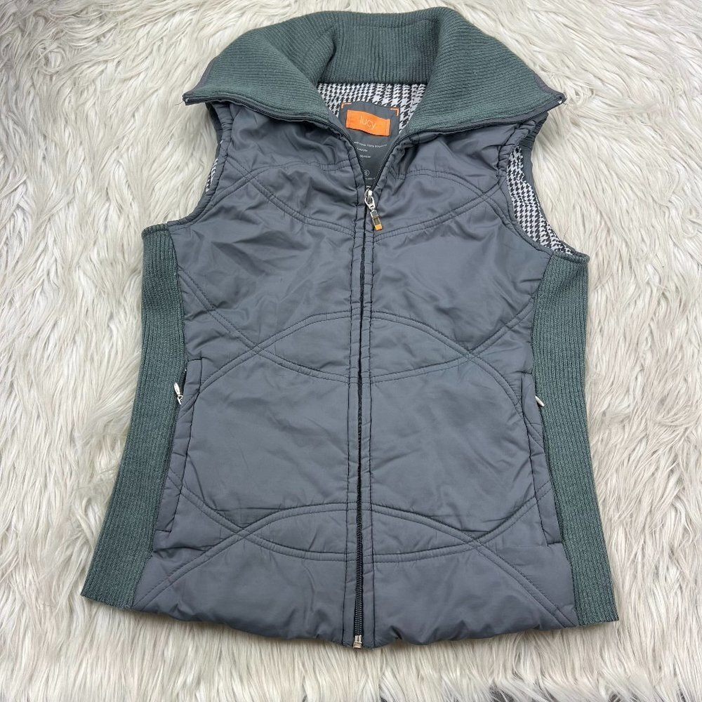 Lucy Women's Gray Quilted Vest